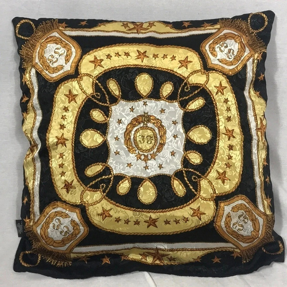 Royal Majesty Black & Gold Royal Majesty Pillow Cover Set New - Picture 1 of 3